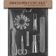 Dress My Cupcake DMCJ077 Chocolate Candy Mold, Manicure Bundle