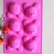 Anyana Mickey Mouse Silicone Cake Muffin Molds Cupcake Pan Soap N5