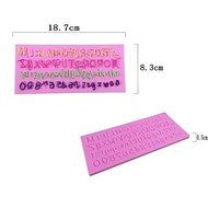 Y&amp;XL&amp;H Alphanumeric Shape Fondant Mold Cake Decoration Mold N2