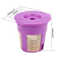 Umiwe Reusable K Cup Coffee Filter for Keurig 2.0 Brewer with Charcoal Water Filters and Coffee Scoop, Set of 9 N5