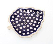 Classic Boleslawiec, Polish Pottery Hand Painted Ceramic Tea Bag Tidy Holder, Diameter: 4.3x5.1inch 516-T-001 N2
