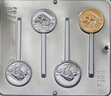Wrestler Wrestling Lollipop Chocolate Candy Mold 3366