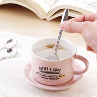 Freedi 4pcs Flower Pattern Stainless Steel Coffee Mixing Spoon Tea Dessert Soup Stirring Spoons 5-Inch N5