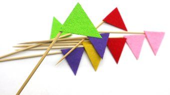 PuTwo 20 Counts Wedding Cake Decorating Frozen Cupcake Toppers Toothpicks, Sliver/Blue/Snow N78