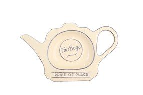 T&amp;G Woodware Pride of Place Tea Bag Tidy in Old Cream - 18029