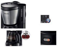 Philips HD7564 Tea Coffee Maker Pemanent Filter 15 Cup Metal Black N2