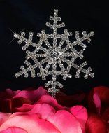 Unik Occasions Snowflake Crystal Rhinestone Cake Topper