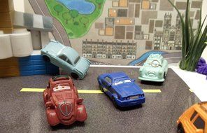 Cars 2 Birthday Cake Topper Set Featuring 1.5&quot; Cake Toppers of Lightning McQueen, Tow Mater, Lemons, Finn McMissile... N8
