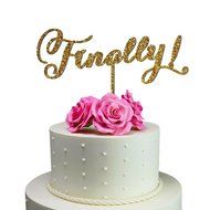 Sugar Yeti Made In USA Wedding Cake Topper Finally ! #7 Gold Mirror N18