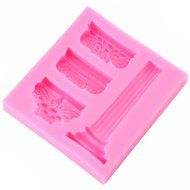 Mujiang Castle Pillar Silicone Cake Decorating Tools Clay Chocolate Candy Fondant Molds N5