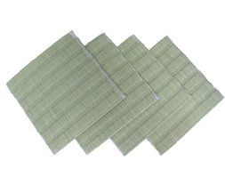 Mini Tatami Coasters 4 pieces (4" x 4") with high grade Japanese paper (tcw4f) N3