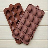 Y&amp;XL&amp;H 15 Hole Shell Shape Cake Soap Ice Jelly Chocolate Molds,Silicone 22&iexcl;&Aacute;10.2&iexcl;&Aacute;1.5 CM(8.7&iexcl;&Aacute;4.0&iexcl;&Aacute;0.6 INCH) N3
