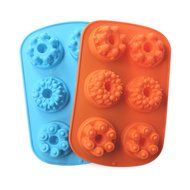 Cake Bread Molds, 2PCS YYP [6 Cavity Castle Shape Mold] Silicone Cake Bread Making Mold for Home Baking - Reusable...