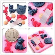Anyana Cat Silicone Fondant Mold Cake Decorating Pastry Gum Pastry Tool Kitchen Tool Sugar Paste Baking Mould... N2