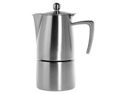 Ilsa Coffee Maker &quot;Slancio&quot; for Induction - Inox 18/10 4-cup
