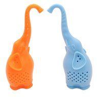 ShineVGift Silicone Tea Infuser Elephant Tea Infuser Long Handle Elephant Nose Tea Leaf Strainer Filter Pack of 3 N3