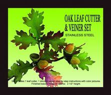 Oak Leaf Gumpaste Cutter &amp; Veiner Set