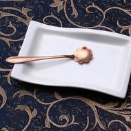 Coffee Scoops, Stainless Steel Tableware Creative Sunflower Flower Pattern Coffee Spoons Stirring Spoon Sugar... N43