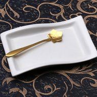 Coffee Scoops, Stainless Steel Tableware Creative Sunflower Flower Pattern Coffee Spoons Stirring Spoon Sugar... N45