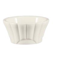 CAC China Accessories 3-1/2-Inch by 1-1/2-Inch 4-Ounce Super White Porcelain Floral Ramekin, Box of 48