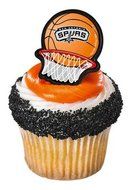 24 ~ NBA San Antonio Spurs Rings ~ Designer Cake/Cupcake Topper ~ New!!!!!