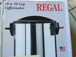 REGAL 10 to 30 Cup Coffee Maker 1000 WATTS MADE IN USA N2