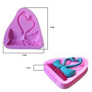 Sher Bakeware Silicone Swan Couple Fondant Mold Cake Decoration Mold N3