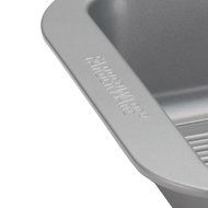 Farberware Nonstick Bakeware 10-Inch x 14-Inch Roaster with Built-In Rack, Gray N3