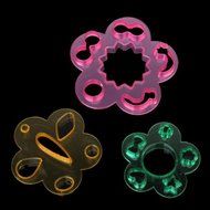 3Pcs Mix-color Animal Emotion Pattern Sushi Rice Ball Bento Mold Kit N8