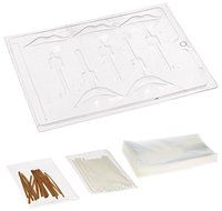 Cybrtrayd V038 Lips Lolly Chocolate Candy Mold with Exclusive Cybrtrayd Copyrighted Chocolate Molding Instructions N3