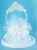 Wedding Cake Topper - Blown Glass Hummingbirds
