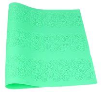 Lesirit Printing Pattern Silicone Fondant Cake Lace Embossed Mold Mat (Leaves) N3