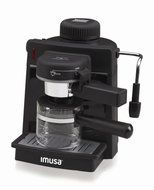 IMUSA, GAU-18200, Electric Espresso &amp; Cappuccino Maker 4-Cup, Black N2