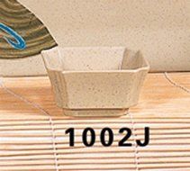 Thunder Group Blue Bamboo Collection 12-Pack Square Bowl, 3-1/8-Inch, Melamine, White