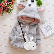Baby Girl Clothes,Laimeng Baby Infant Girls Fur Winter Warm Hooded Coat Cloak Jacket Thick Warm Clothes (6, Pink) N6