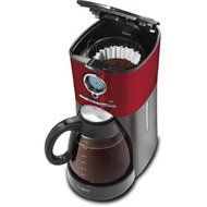 Mr. Coffee 12-Cup Programmable Coffee Maker, BVMC-VMX36WM, Red