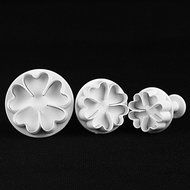 Joylive 3pcs x flowers shape Candy Jelly Fondant cake Decoration cookie DIY tools Mold