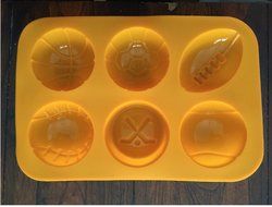 Sports Balls Athlete silicone Mold Chocolate Candy fondant mold Mini Cake Pan