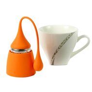 ETvalley Silicone Tea Infuser with Stainless Steel Strainer for Loose Leaf- for Cup, Mug or Teapot, Set of 4-Blue... N12