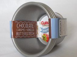 Cuisinart 4 Piece Pudding Set, Mini, Steel Gray N3