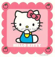 1/4 Sheet ~ Hello Kitty Pink Birthday ~ Edible Image Cake/Cupcake Topper!!!