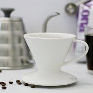 Coffee Dripper - Porcelain Pour Over Cone, 3 Holes - by Sweese N5