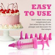RevoLity Pastry Lcing Piping Bag Nozzle Tips Fondant Cake Sugar Craft Decorating Tool Set - Cake Decorating Pen... N10