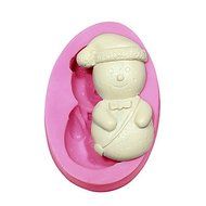 Sher Fondant Cake Decorating Tools Snowman Shape Christmas Silicone Mold For Cupcake Candy Chocolate Clay Soap...
