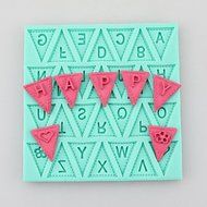 Sher Flag Letter Texture Pad Fondant Cake Molds Chocolate Mould For The Kitchen Baking