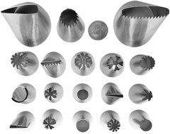 18-Piece Extra Large Cake Icing Decorating Tip Set - Includes Hard to Find Tips 127D, 789 - Highest Quality -... N5