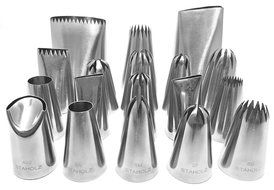 18-Piece Extra Large Cake Icing Decorating Tip Set - Includes Hard to Find Tips 127D, 789 - Highest Quality -... N6