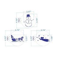 ART Kitchenware 6pcs/set Christmas Decorative Stencil Set for Cookies (Sleigh,Snowman,Holly Leave,Bell ) Fondant... N2