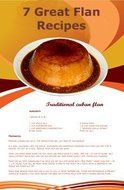 Flan Mold Stainless Steel. 1.5 quart capacity, 7 flans recipes included