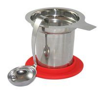 Bellford Home Loose Leaf Stainless Steel, Steep-In-Cup Tea Infuser with Tea Spoon (Black) N5